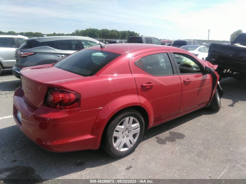 1C3CDZAB0CN311672 2012 Dodge Avenger Se