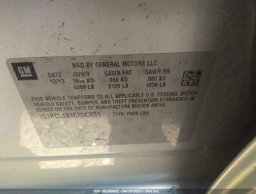 1G1PC5SB3E7243651