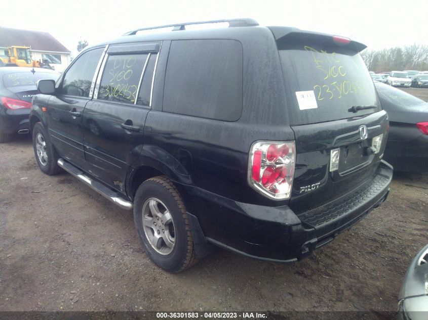 2008 Honda Pilot Ex-L VIN: 5FNYF18778B051792 Lot: 36301583