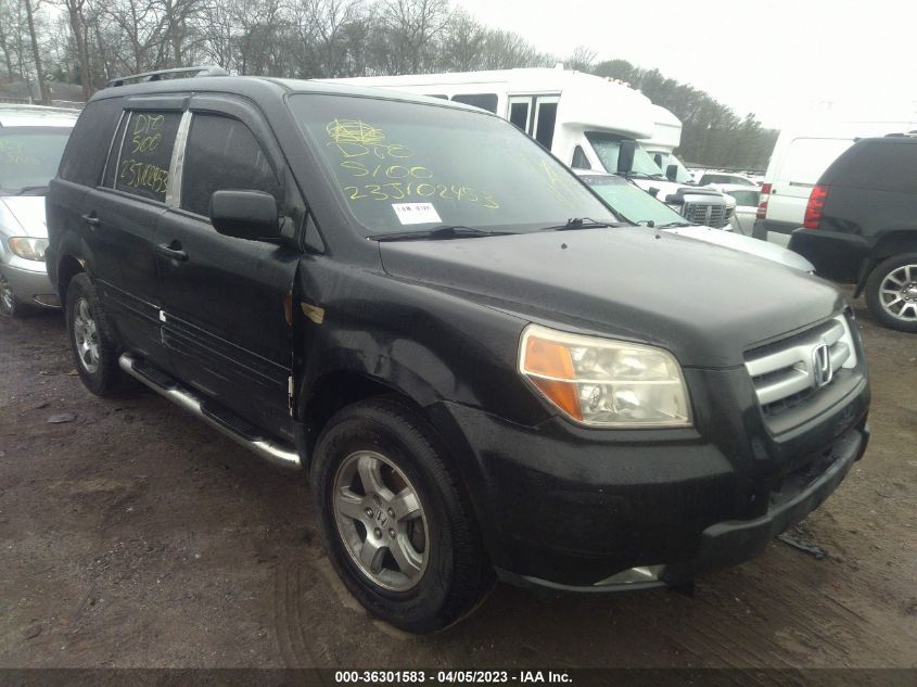 2008 Honda Pilot Ex-L VIN: 5FNYF18778B051792 Lot: 36301583