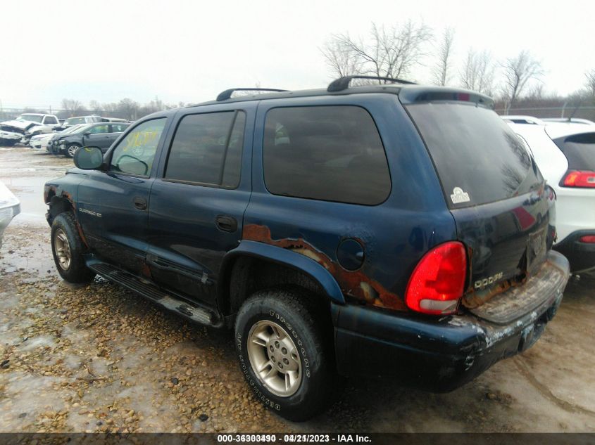 2000 Dodge Durango VIN: 1B4HS28N7YF192760 Lot: 36303490