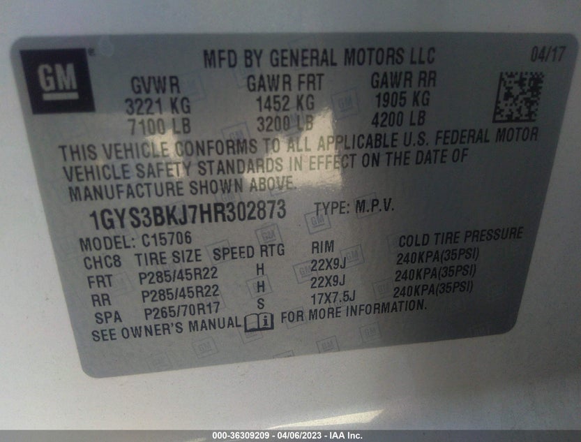 1GYS3BKJ7HR302873