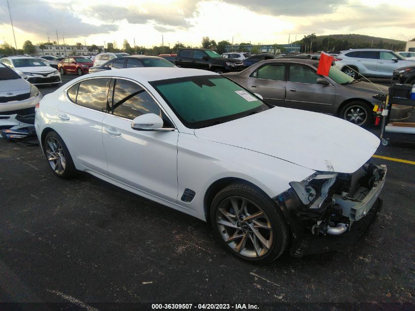 2022 Genesis G70 2.0T Rwd VIN: KMTG34TA0NU088955 Lot: 36309507