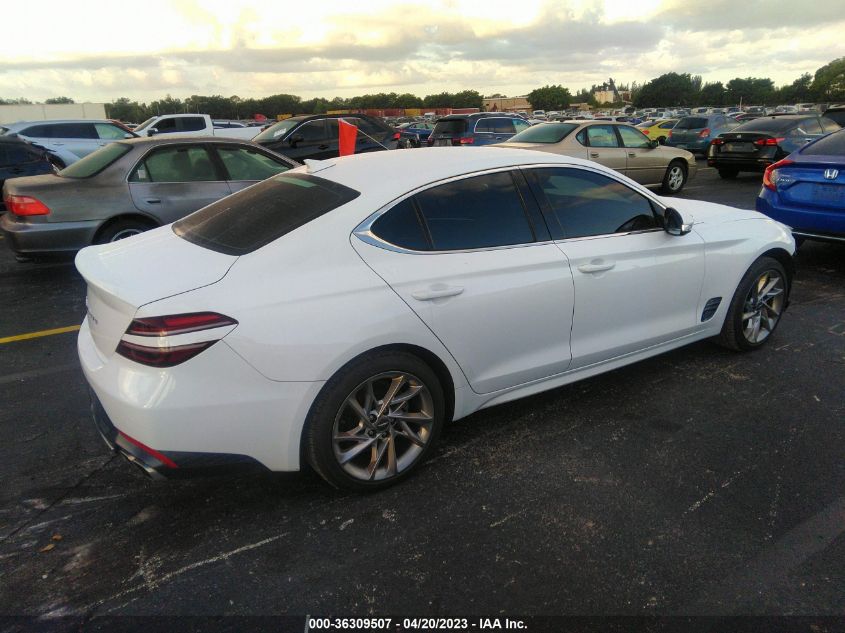 2022 Genesis G70 2.0T Rwd VIN: KMTG34TA0NU088955 Lot: 36309507