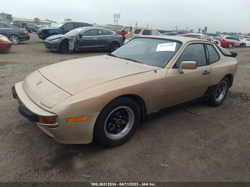 1983 Porsche 944 VIN: WP0AA0944DN460262 Lot: 36312534