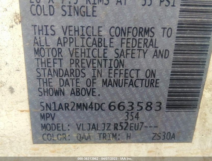 5N1AR2MN4DC663583