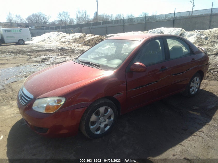 2009 Kia Spectra Ex VIN: KNAFE221X95650951 Lot: 36316202