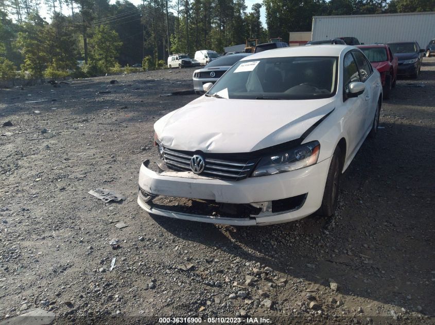 2013 Volkswagen Passat 2.5L S VIN: 1VWAH7A32DC089988 Lot: 36316900