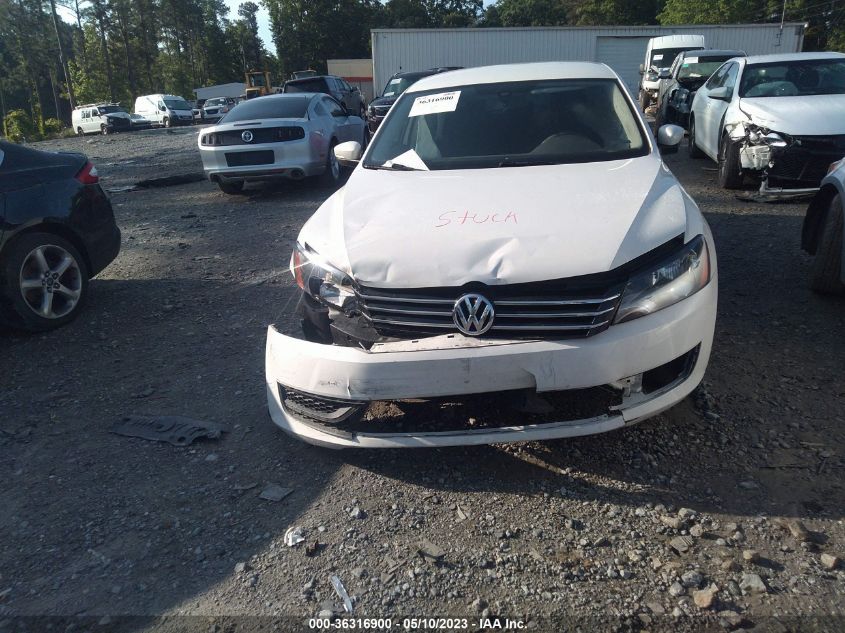 2013 Volkswagen Passat 2.5L S VIN: 1VWAH7A32DC089988 Lot: 36316900