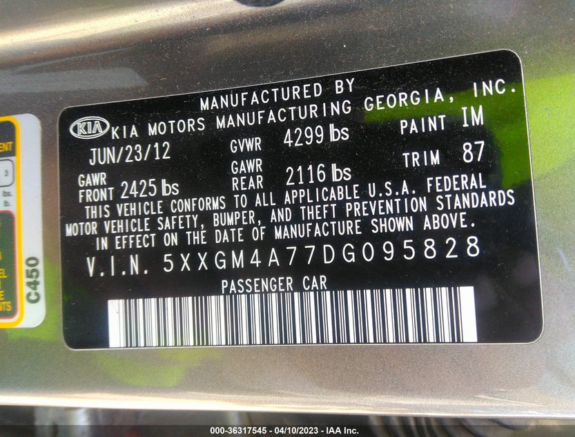 5XXGM4A77DG095828