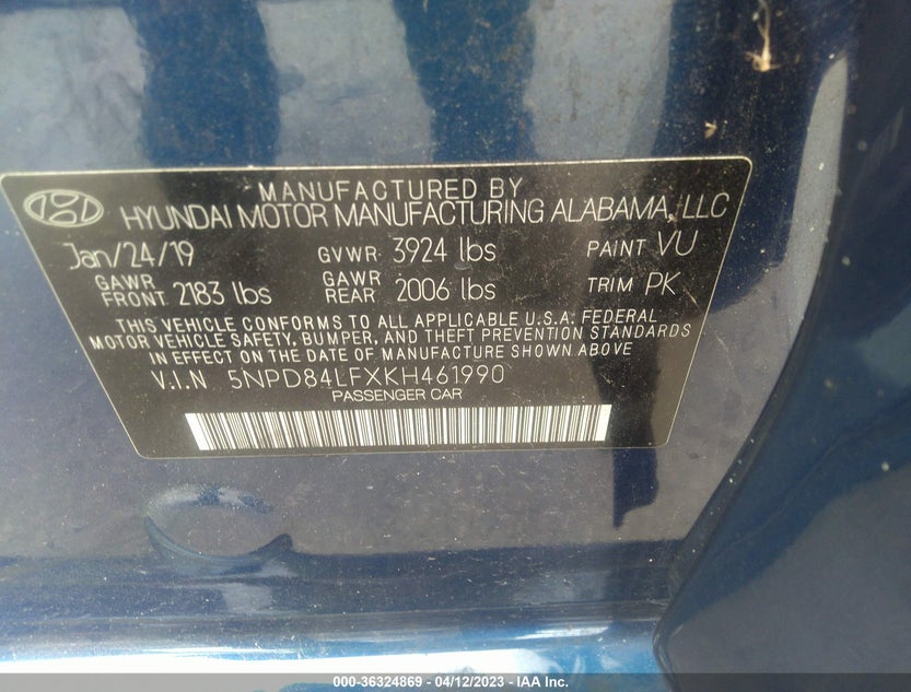 5NPD84LFXKH461990