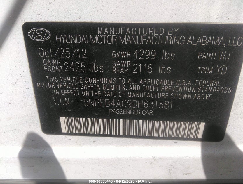 5NPEB4AC9DH631581