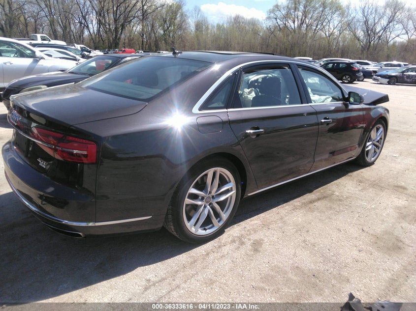 2015 Audi A8 L 4.0T VIN: WAU32AFD3FN019948 Lot: 36333616