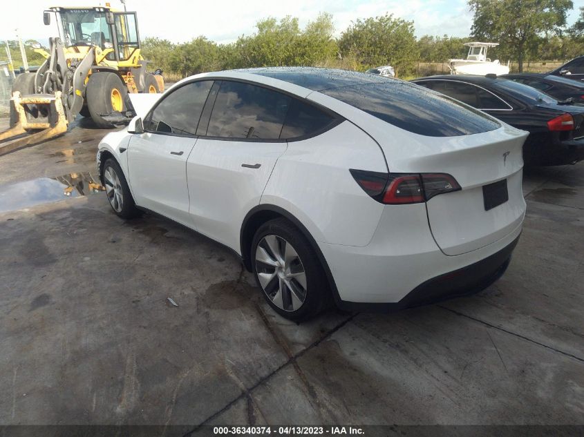 2021 Tesla Model Y Standard Range Rear-Wheel Drive VIN: 5YJYGDED6MF105537 Lot: 36340374