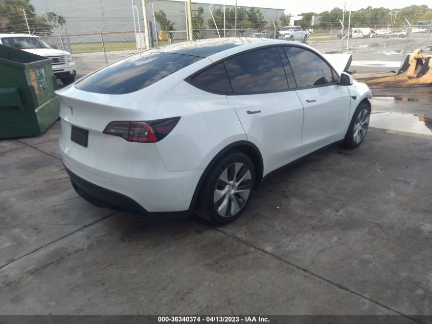 2021 Tesla Model Y Standard Range Rear-Wheel Drive VIN: 5YJYGDED6MF105537 Lot: 36340374