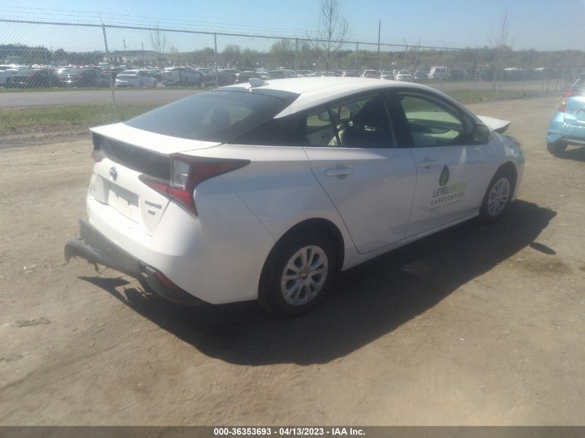 2019 Toyota Prius L Eco VIN: JTDKARFU4K3074060 Lot: 36353693