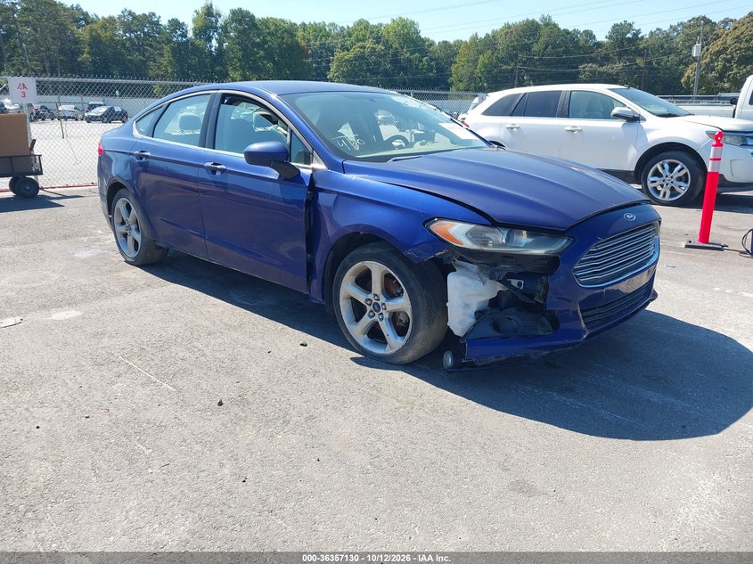 2016 Ford Fusion S, Left Side, IAAI, VIN 3FA6P0G72GR310787