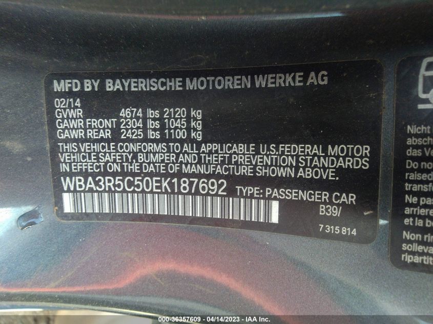 WBA3R5C50EK187692 2014 BMW 435I xDrive