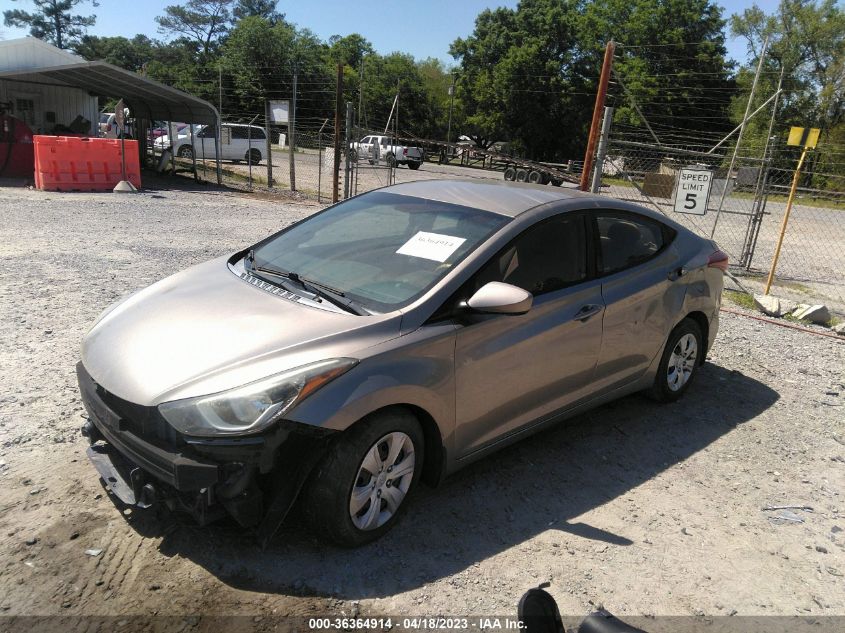 2016 Hyundai Elantra Se VIN: 5NPDH4AE8GH783478 Lot: 36364914