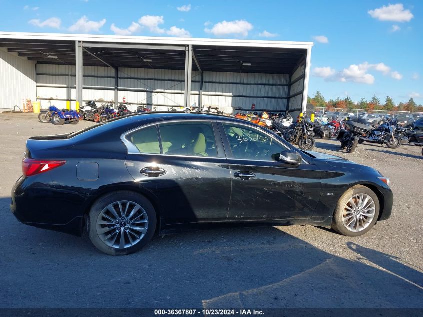 2018 Infiniti Q50 3.0T Luxe VIN: JN1EV7AR0JM445784 Lot: 36367807