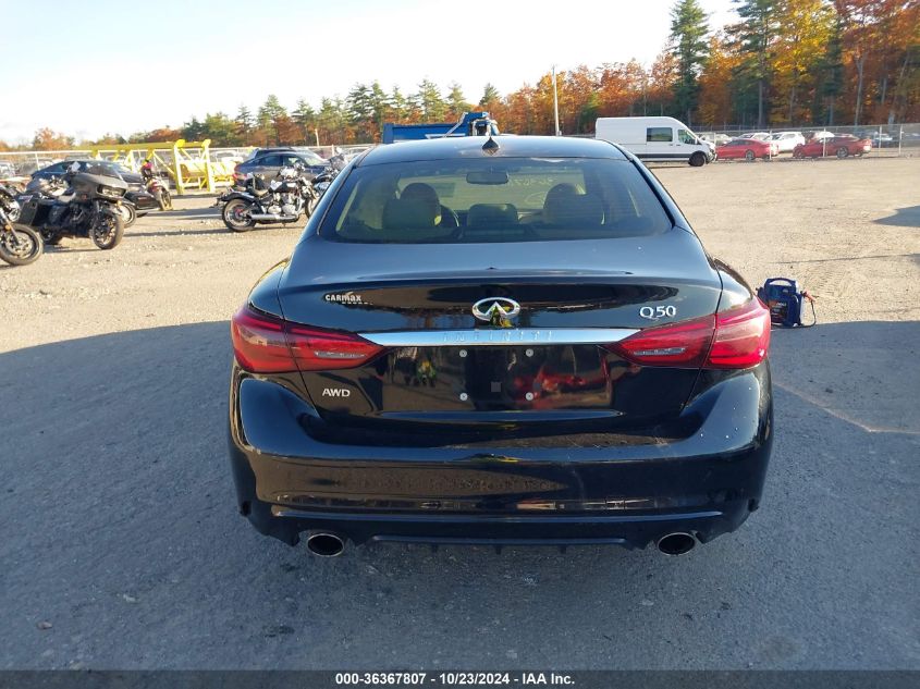 2018 Infiniti Q50 3.0T Luxe VIN: JN1EV7AR0JM445784 Lot: 36367807