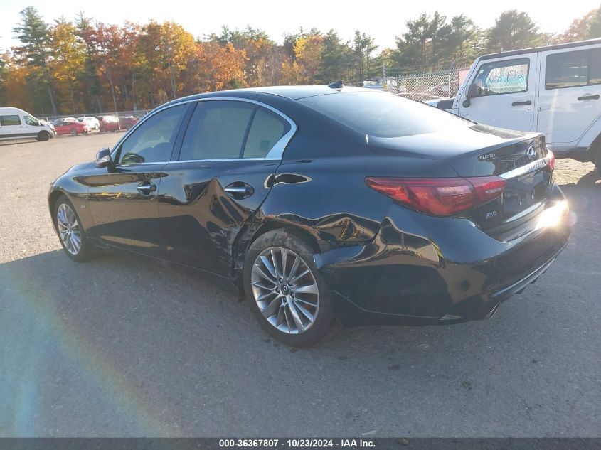 2018 Infiniti Q50 3.0T Luxe VIN: JN1EV7AR0JM445784 Lot: 36367807