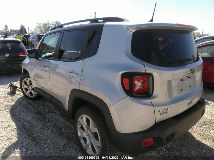 2019 Jeep Renegade Limited 4X4 VIN: ZACNJBD11KPJ86093 Lot: 36369729