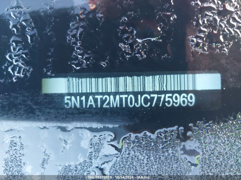 2018 Nissan Rogue Sv VIN: 5N1AT2MT0JC775969 Lot: 36370818