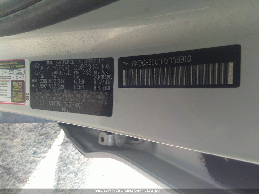 2017 KIA NIRO FE - KNDCB3LC1H5058910