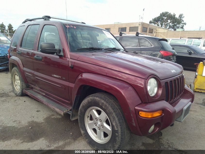 2002 Jeep Liberty Limited VIN: 1J8GL58KX2W322940 Lot: 36381280