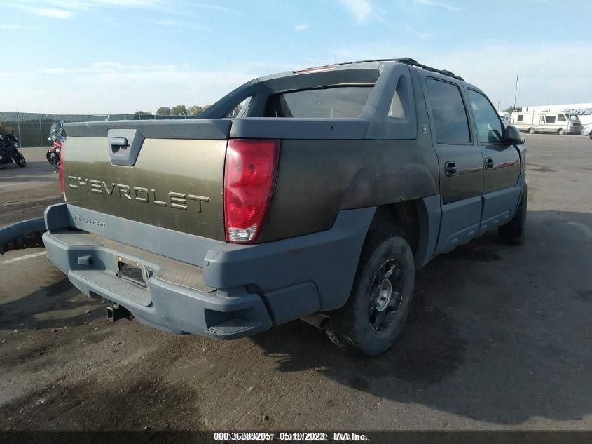 2002 Chevrolet Avalanche VIN: 3GNEK13T22G122862 Lot: 36383205