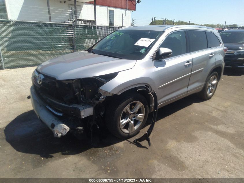 2014 Toyota Highlander Limited VIN: 5TDYKRFH4ES017337 Lot: 36396755