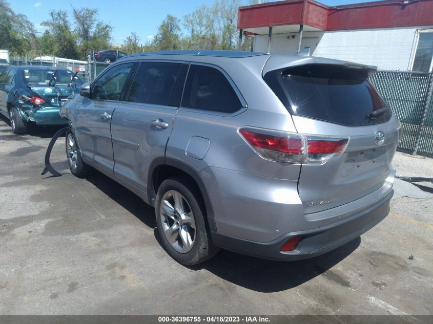 2014 Toyota Highlander Limited VIN: 5TDYKRFH4ES017337 Lot: 36396755