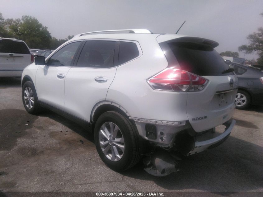 2015 Nissan Rogue Sv VIN: KNMAT2MT6FP592564 Lot: 36397934