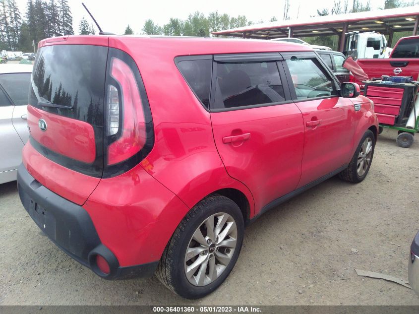 2015 Kia Soul + VIN: KNDJP3A53F7788056 Lot: 36401360