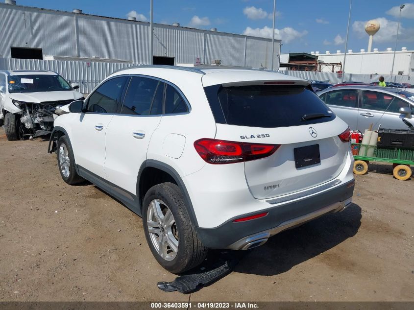 W1N4N4GB8MJ148746 2021 Mercedes-Benz Gla 250