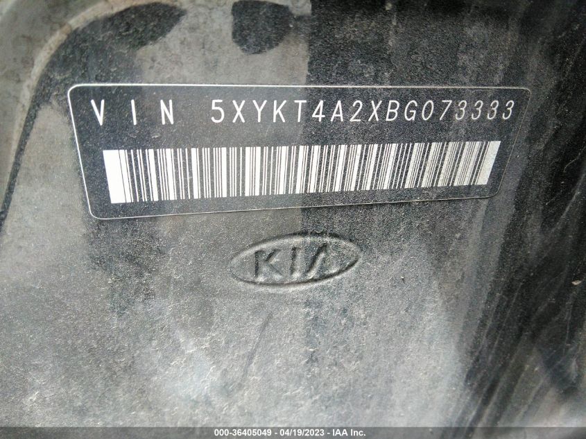 5XYKT4A2XBG073333 2011 Kia Sorento Lx V6