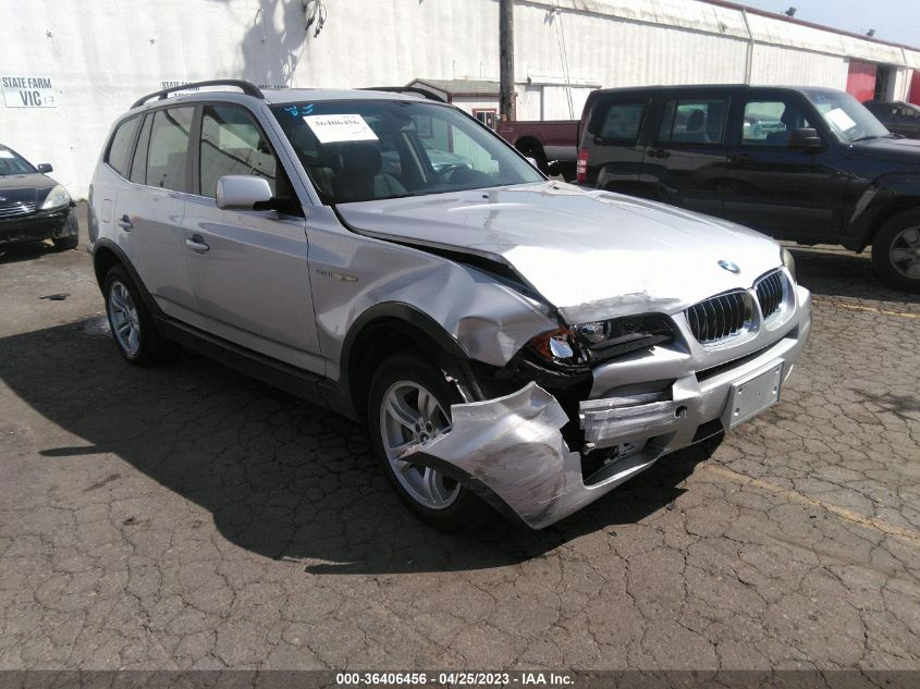 2006 BMW X3 3.0I VIN: WBXPA93446WD30380 Lot: 36406456