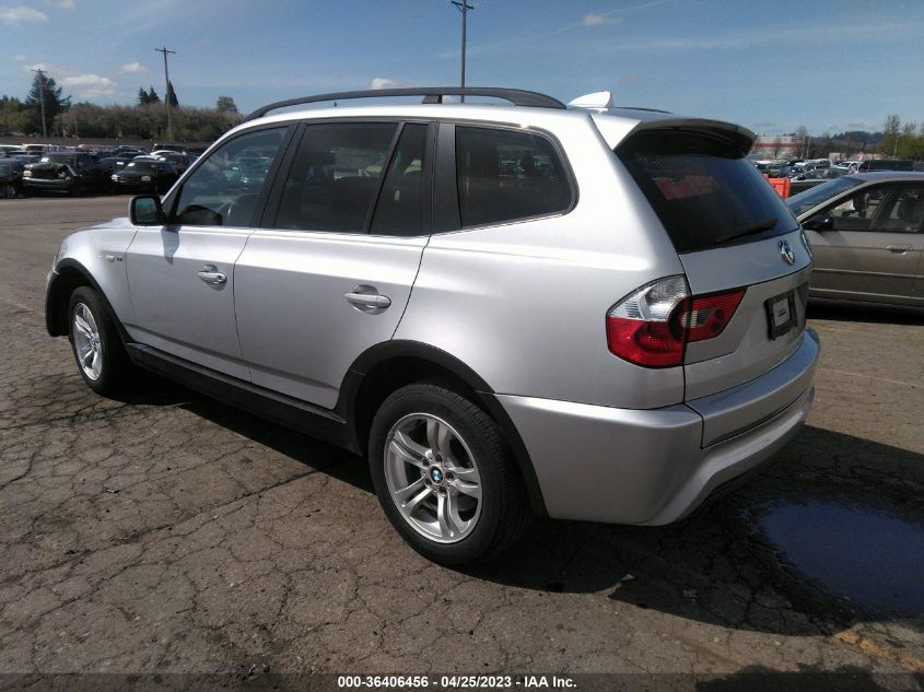 2006 BMW X3 3.0I VIN: WBXPA93446WD30380 Lot: 36406456