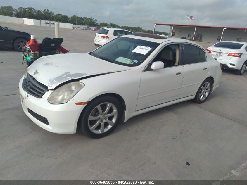 2006 Infiniti G35 VIN: JNKCV51E76M511985 Lot: 36409836