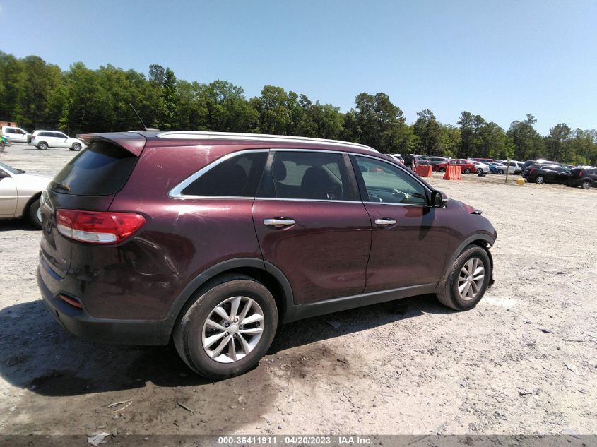 2016 Kia Sorento 2.4L Lx VIN: 5XYPG4A31GG128570 Lot: 36411911