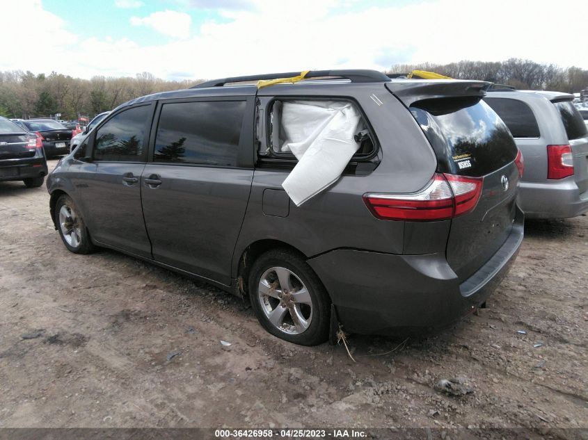 2017 Toyota Sienna Le 8 Passenger VIN: 5TDKZ3DC6HS798842 Lot: 36426958