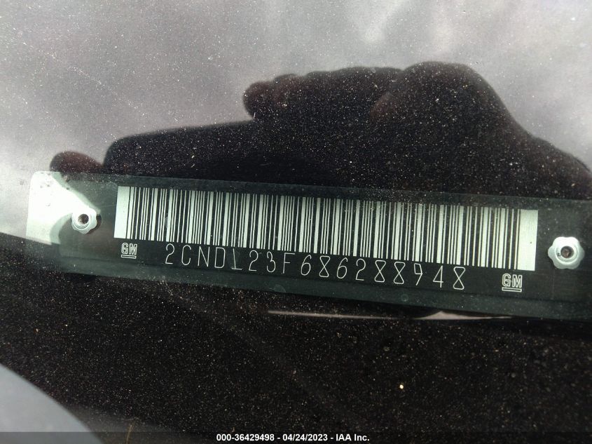 2CNDL23F686288948 2008 Chevrolet Equinox Ls