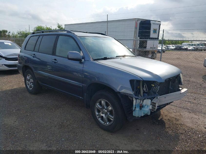 2005 Toyota Highlander VIN: JTEEP21A150110417 Lot: 36433849