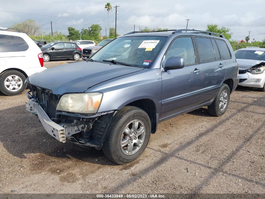 2005 Toyota Highlander VIN: JTEEP21A150110417 Lot: 36433849