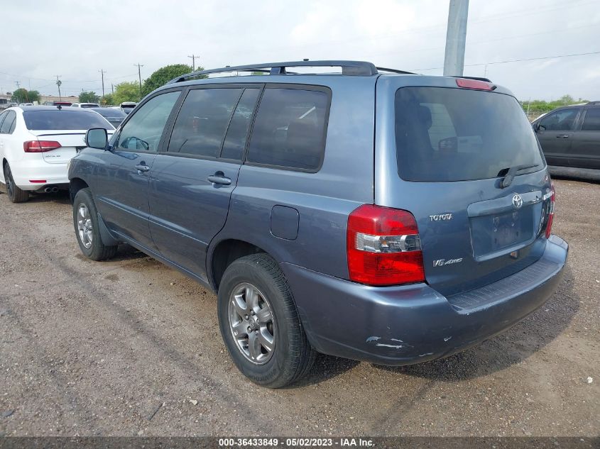 2005 Toyota Highlander VIN: JTEEP21A150110417 Lot: 36433849