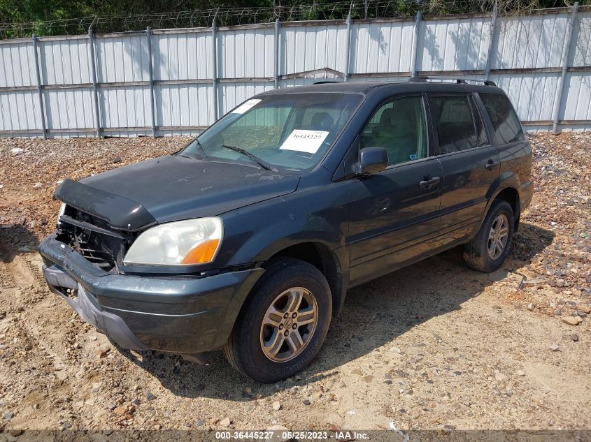 2003 Honda Pilot Ex VIN: 2HKYF18543H612037 Lot: 36445227