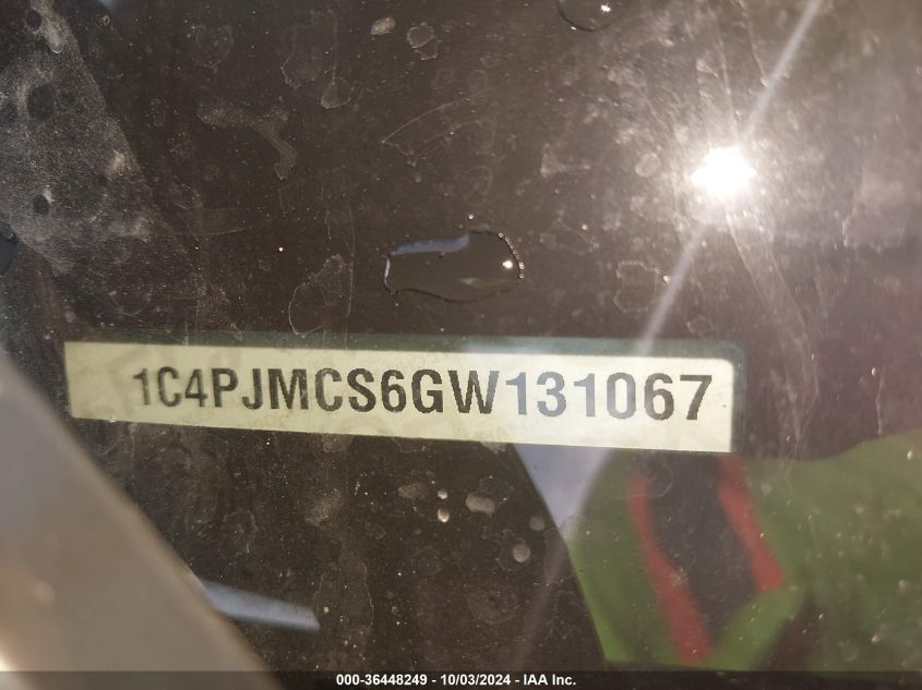 2016 Jeep Cherokee Latitude VIN: 1C4PJMCS6GW131067 Lot: 36448249