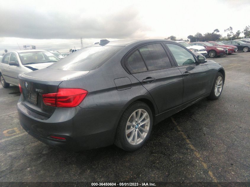 2018 BMW 3 Series 320I VIN: WBA8A9C57JAH12836 Lot: 36450604