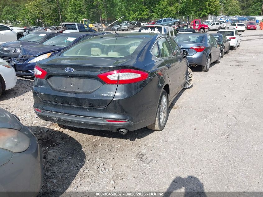 2014 Ford Fusion Hybrid Se VIN: 3FA6P0LUXER210462 Lot: 36453657